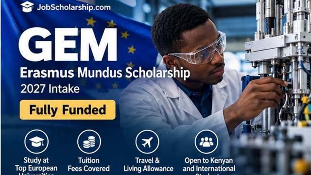 GEM Erasmus Mundus Scholarship 2027 geo-information and Earth observation programme