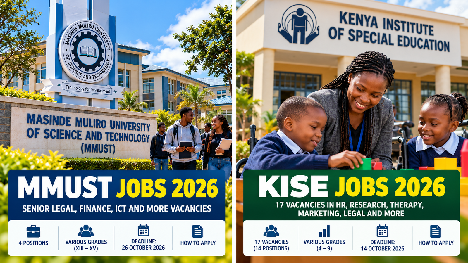 KISE Jobs October 2026: 17 Vacancies in HR, Research, Therapy, Marketing, Legal and More