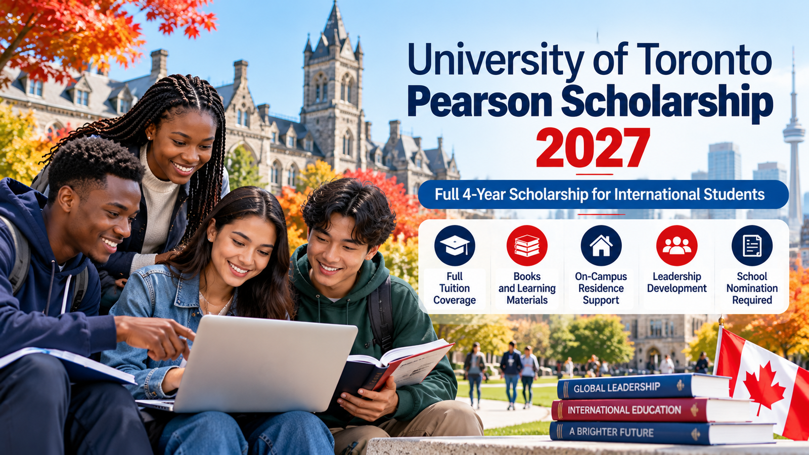 University of Toronto Pearson Scholarship 2027: Full Funding, Eligibility and Deadlines